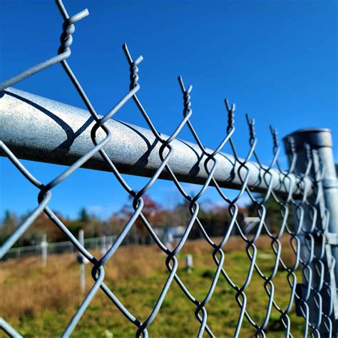 galvanized steel chain link fence